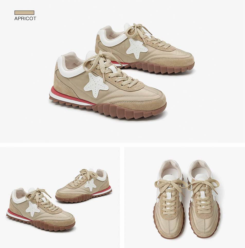 Autumn Sneaker Color Apricot Size 6 for Women