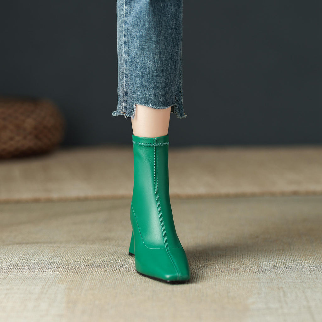 Ankle Boots Color Green Size 5 for Women