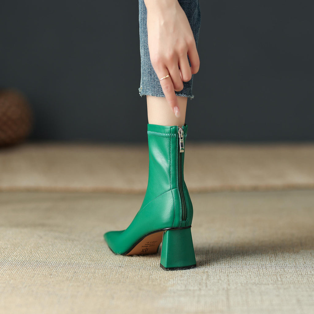 Dress Boots Color Green Size 5.5 for Women