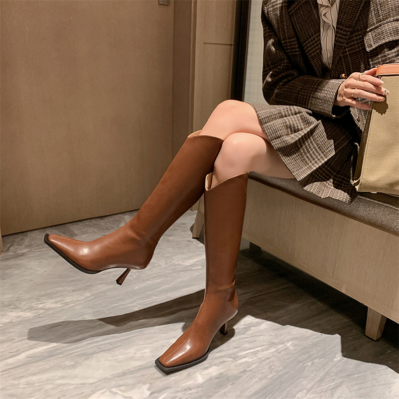 Knee High Boots Color Brown Size 4.5 for Women