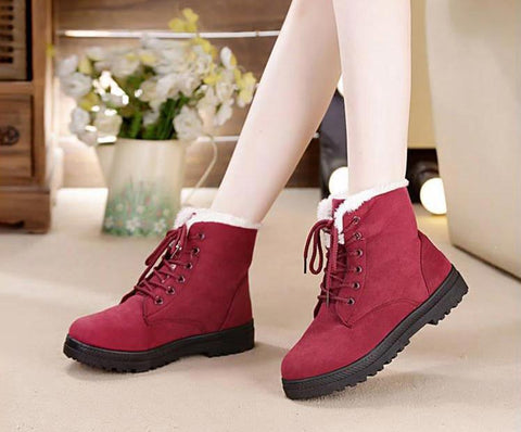 Albani Winter Boots Color Red Size 11 for Women