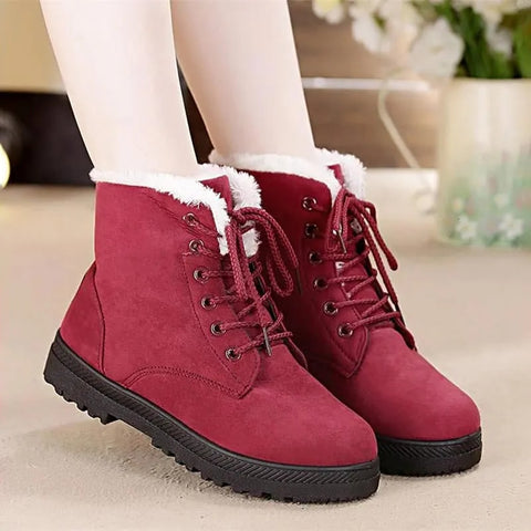 Albani Snow Boots Color Red Size 5 for Women