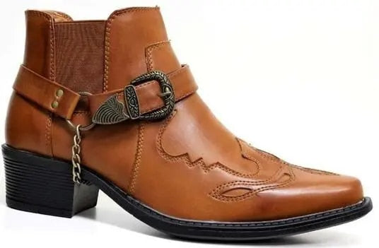 Western Boots Color Orange Size 12 for Mens