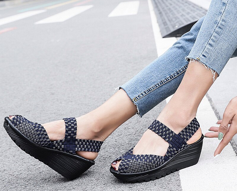Hera Wedge Shoe Color Navy Blue Ultra Seller Shoes Cheap Wedges Online Store