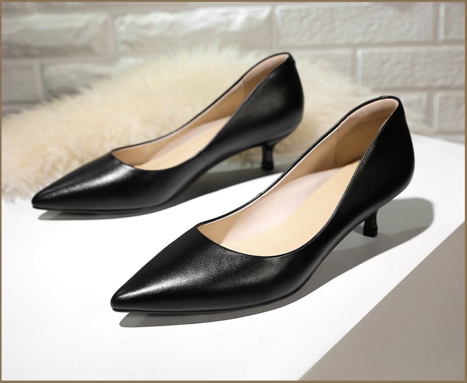 soft heel pumps shoes color black size 10 for women