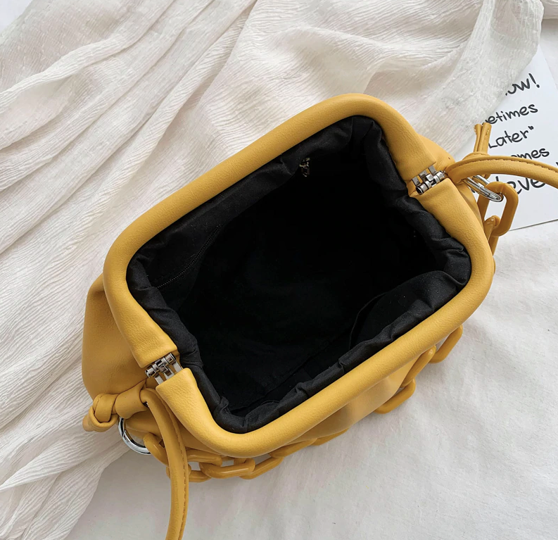 Aura Handbag Small Color Yellow for Women