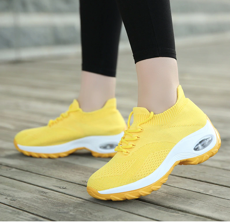 Godoy Sneakers Shoe Color Yellow Comfortables Ultra Seller Shoes Online Store
