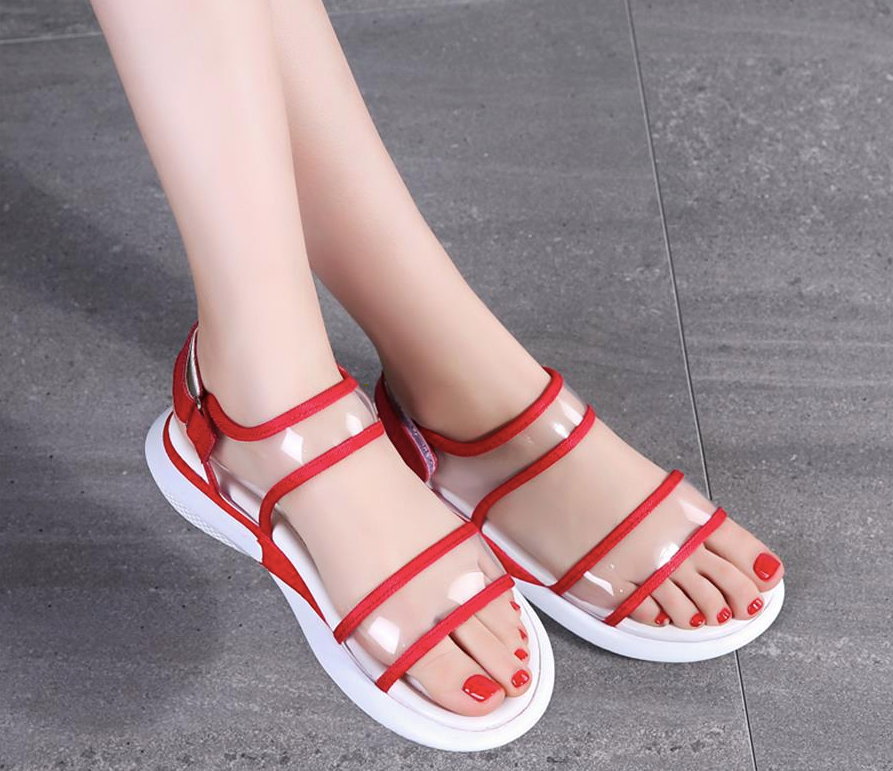 Nerthus Wedges Shoe Color Red Ultra Seller Women's Shoes Cheap Beach Slippers