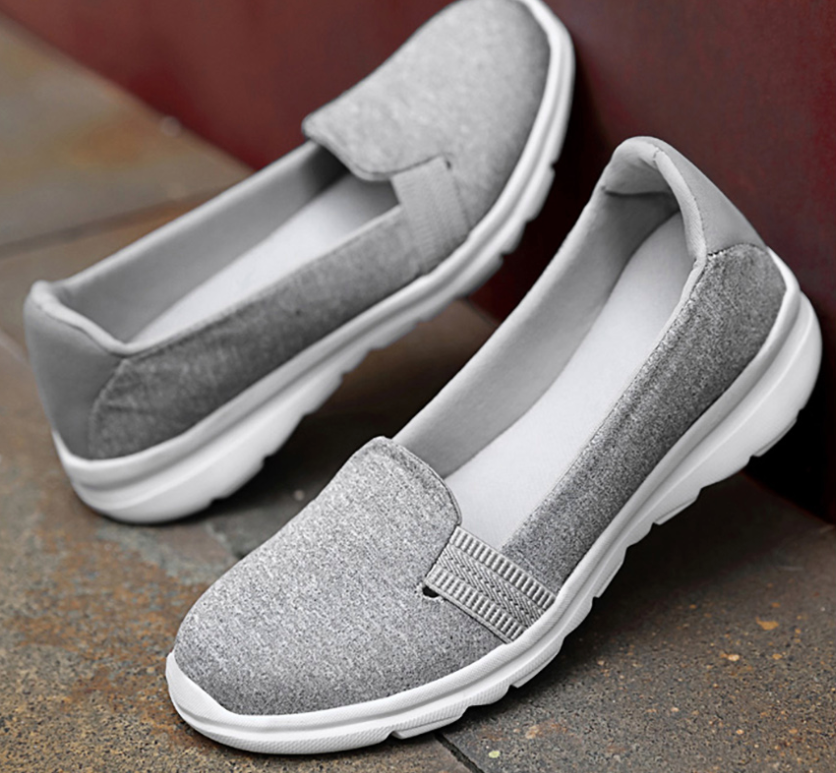 soft flats shoes color gray size 8.5 for women