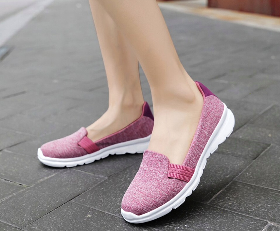 summer flats shoes color pink size 5.5 for women