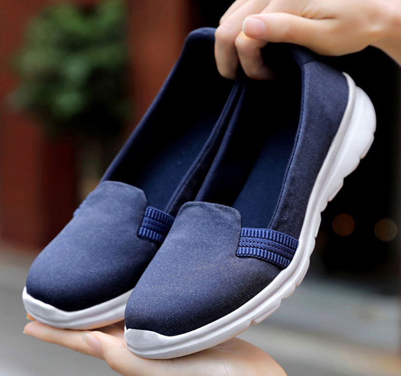 spring flats shoes color blue size 7 for women