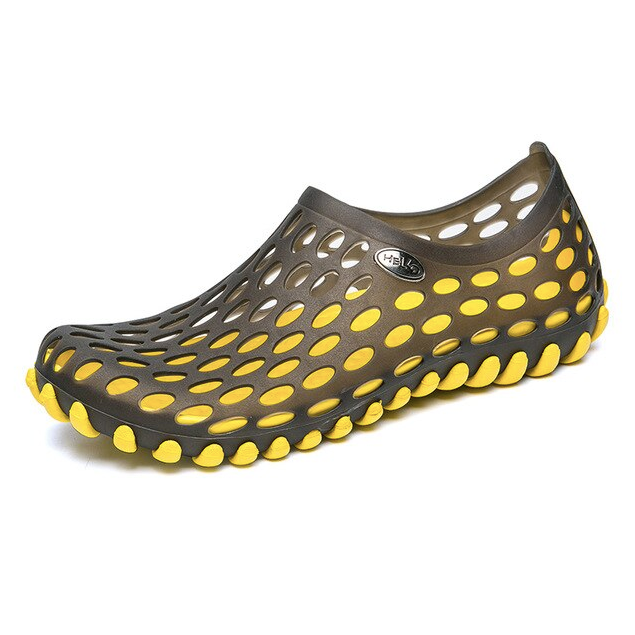 Rainbow Slippers Shoe Color Yellow / Black Ultra Sellers Slippers Slippers Womens Beach Slippers