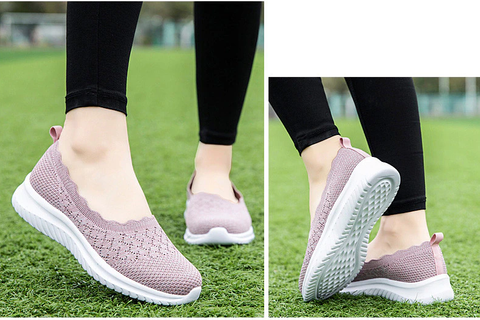 Breathable Loafer Color Pink Size 8 for Women