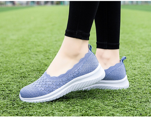 Breathable Loafer Color Blue Size 8 for Women