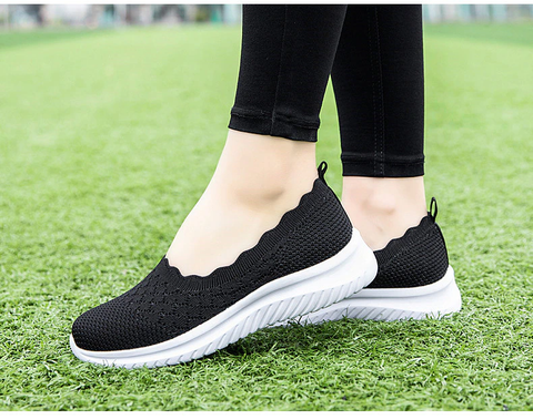 Breathable Loafer Color Black Size 7 for Women