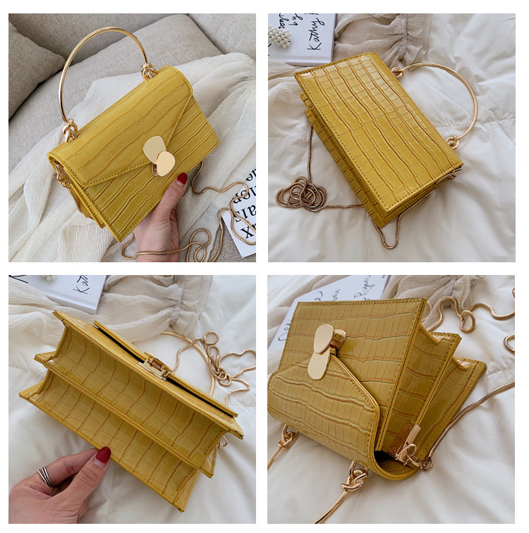 flap big handbag color yellow for women