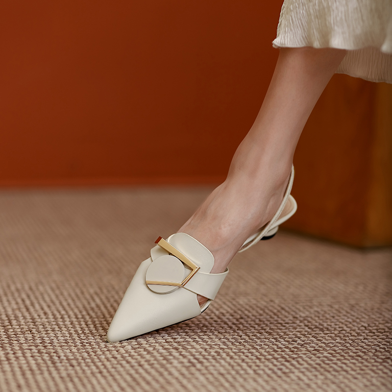 office sandals color beige size 7 for women