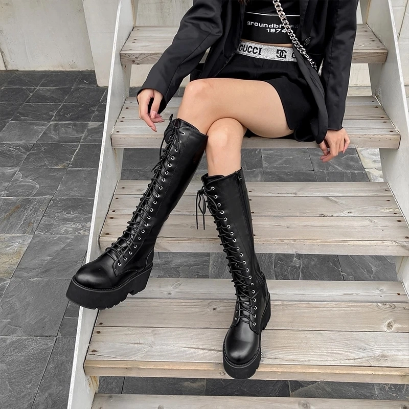 long boots color black size 5.5 for women