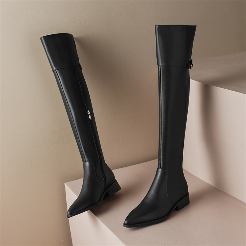 long winter boots color black size 5.5 for women