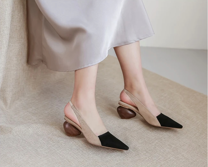 office sandal color black size 8 for women