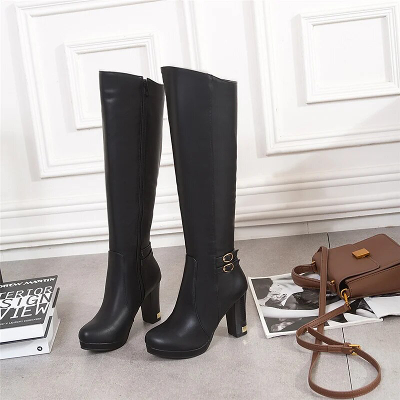 dress boots color black size 5.5 for women