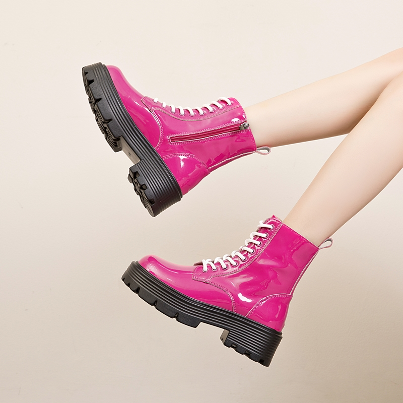 winter boots color pink size 7 for women