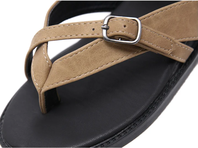 buckle sandals color black size 8.5 for women