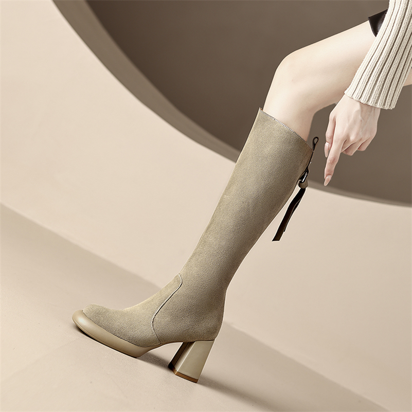 platform boots color apricot size 6 for women