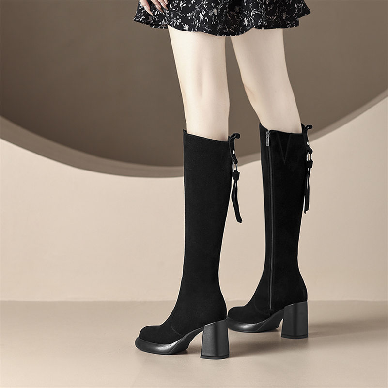 long zipper boots color black size 6.5 for women