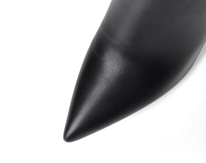 pointed toe boots color black size 8.5 for women