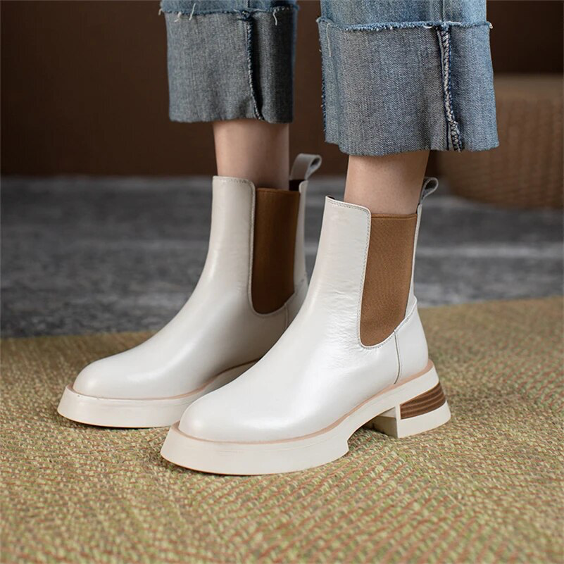 autumn boots color beige size 8 for women