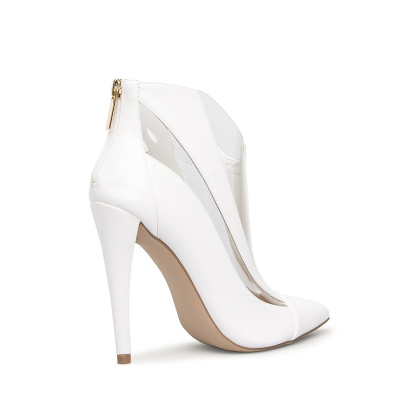 dress booties color white size 6 for women