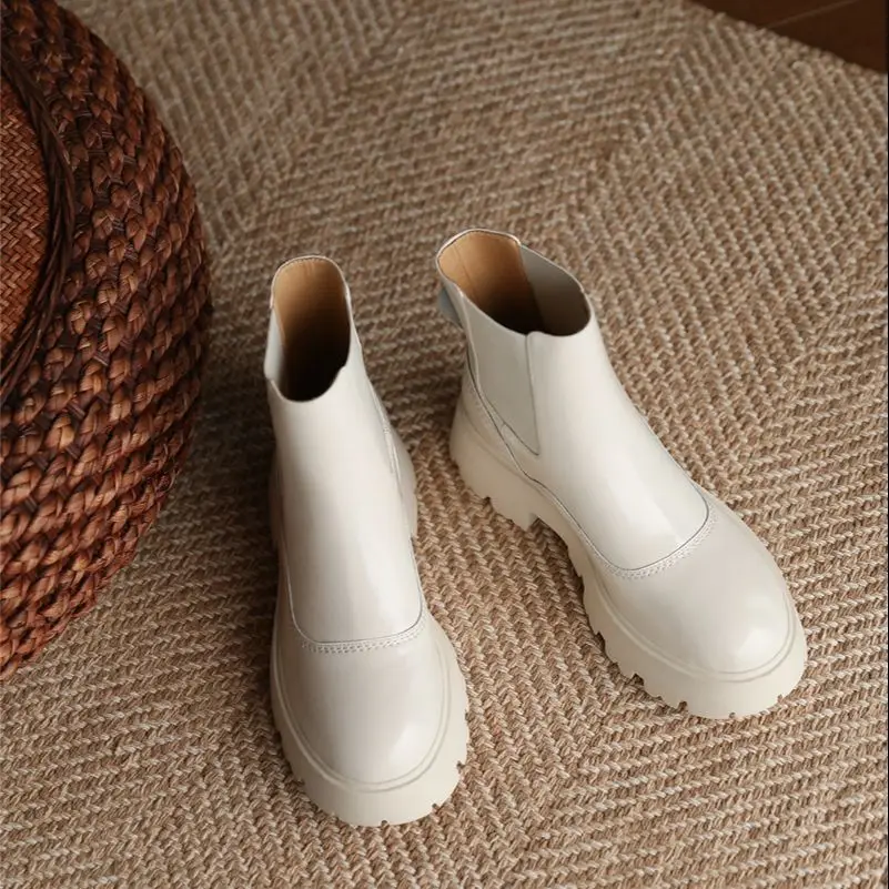 autumn boots color beige size 6 for women