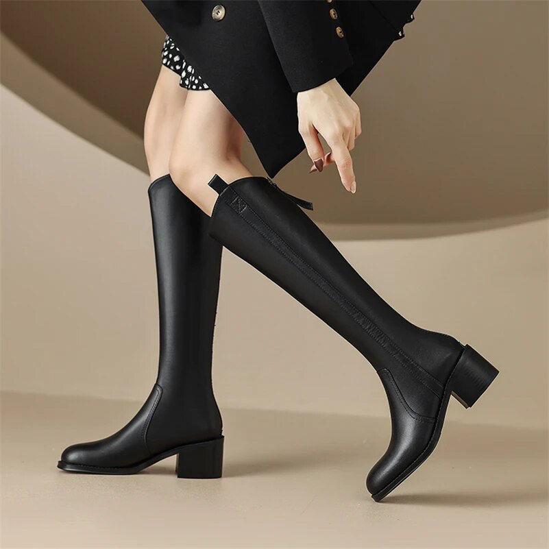 zipper boots color black size 7 for women