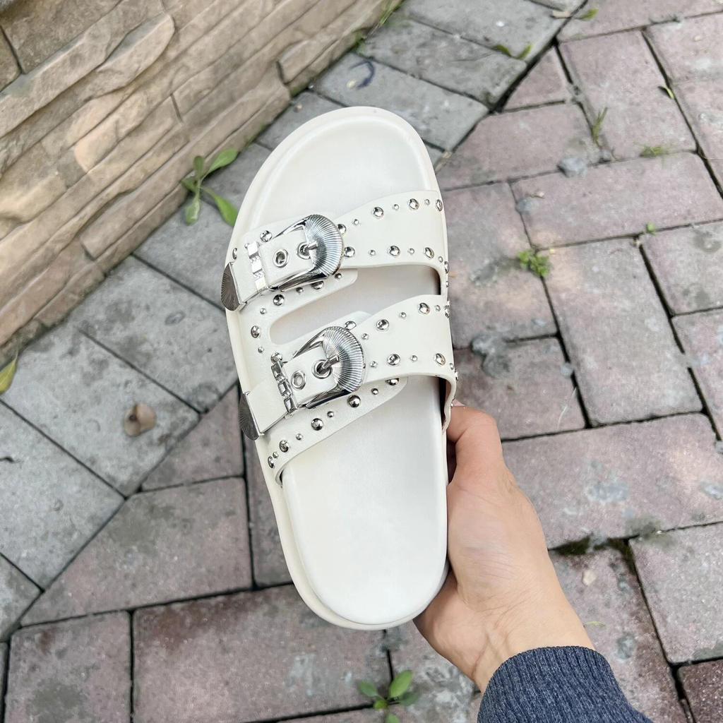 comfortable sandal color beige size 7.5 for women
