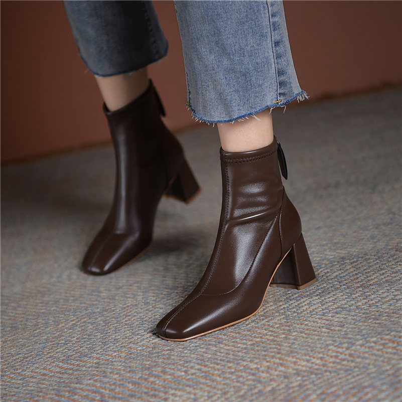 dress boots color brown size 6 for women