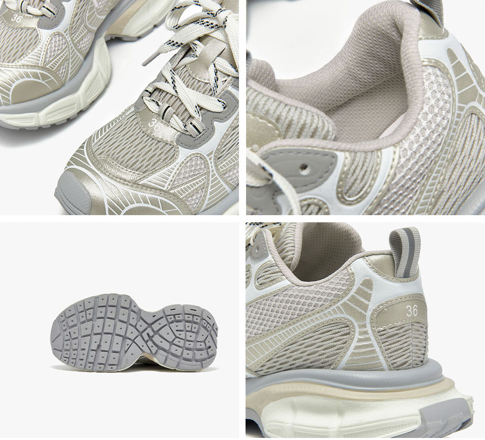 high quality sneakers color silver size 8 for women