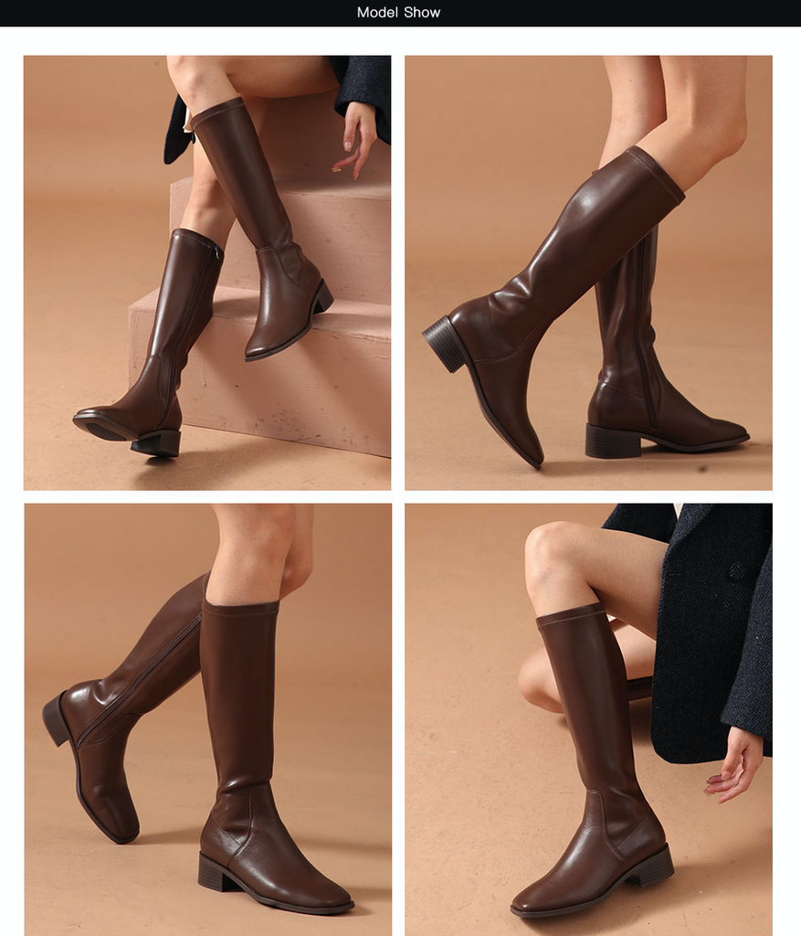 dress boots color brown size 8.5 for women