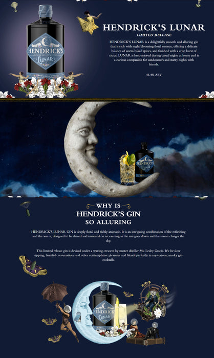 Hendricks Lunar Gin Abv 434 700ml — The Liquor Shop Singapore