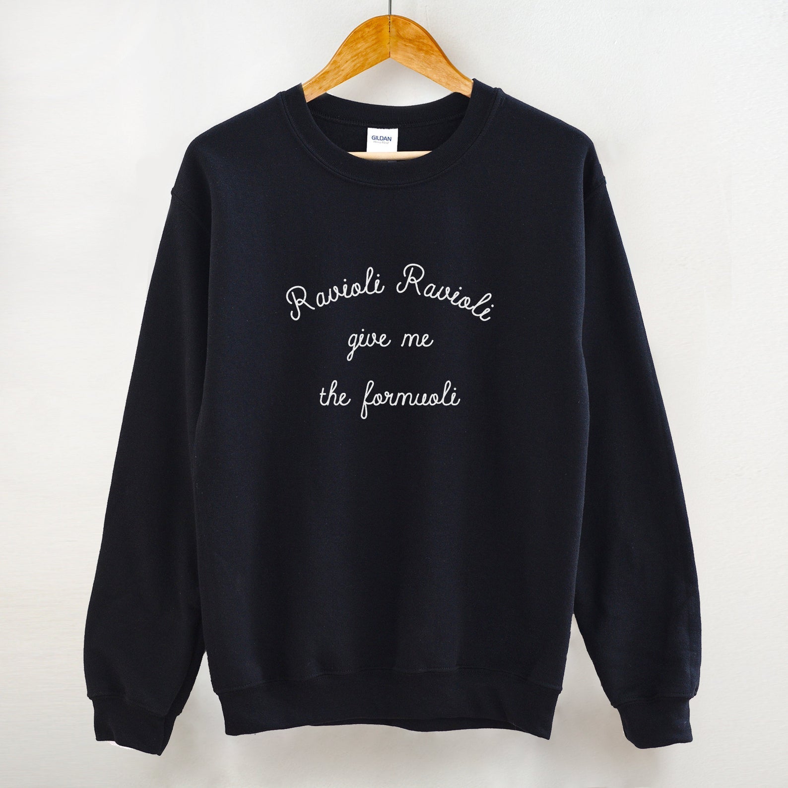 Ravioli Ravioli Give Me The Formuoli Crewneck Sweatshirt – Silk & Ivy