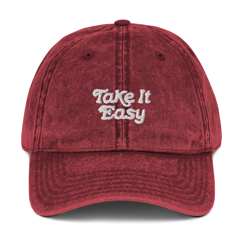 Take It Easy Vintage Cotton Twill Cap – Silk & Ivy