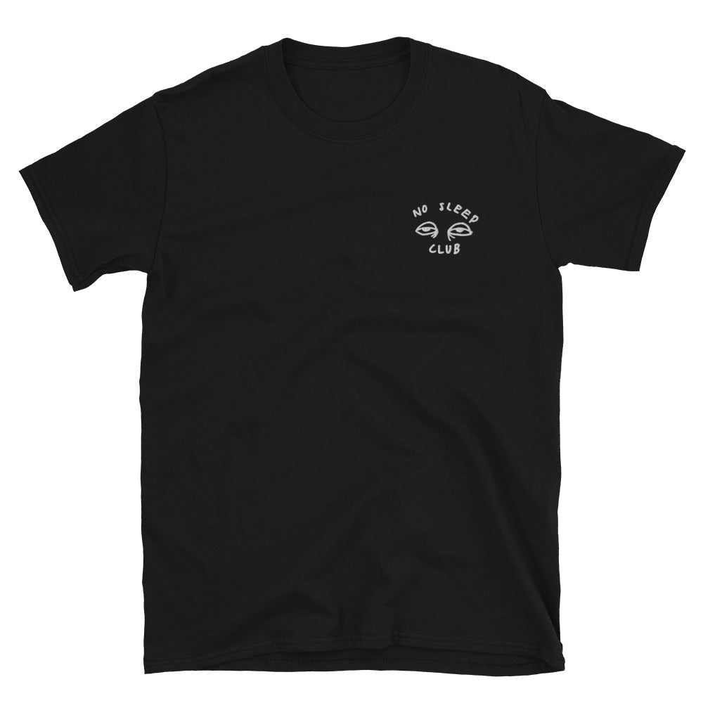 No Sleep Club Embroidered Unisex T-Shirt – Silk & Ivy