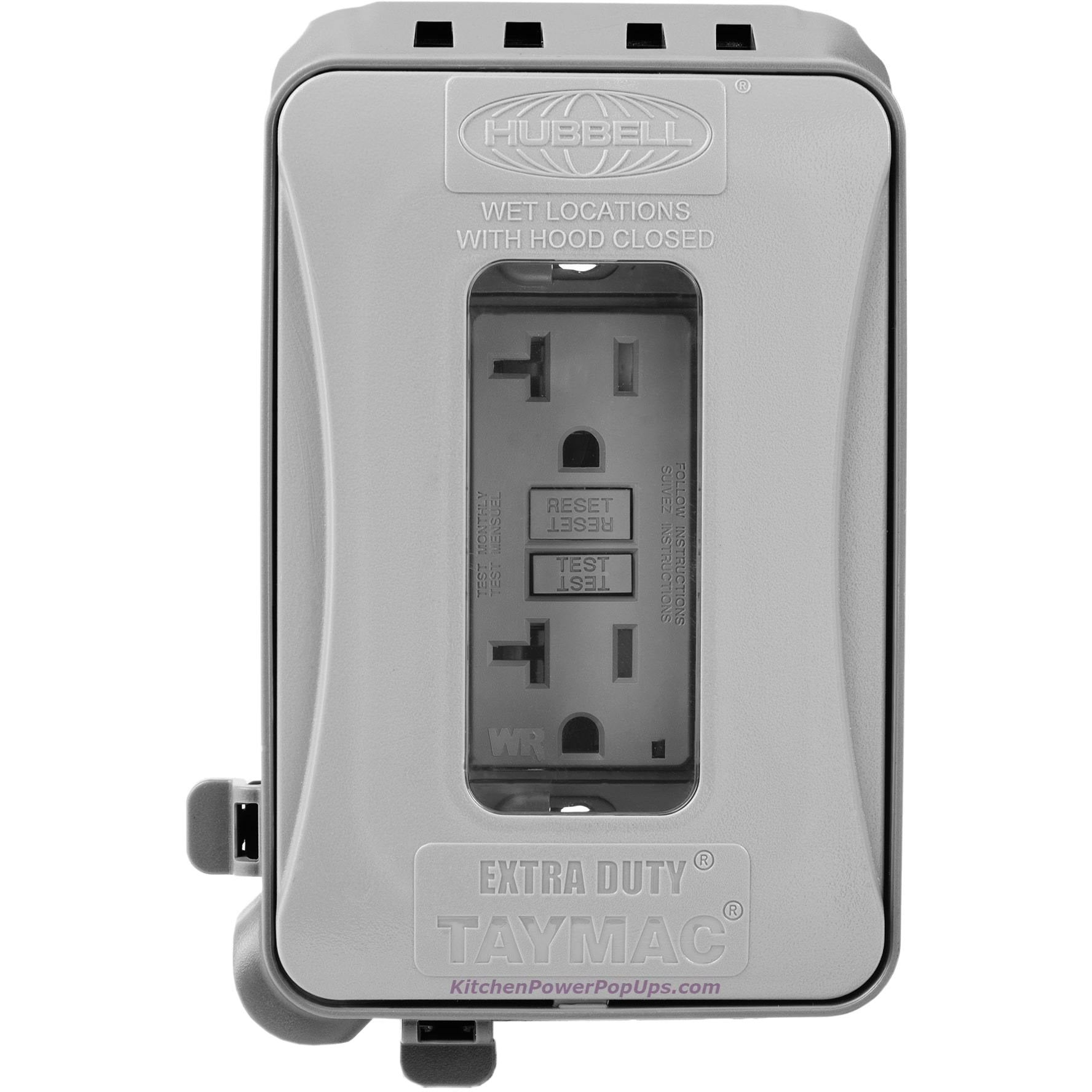 Laboratorium overschot demonstratie ML500G Gray Outdoor Weatherproof Wall Box with USB Charging WR Outlet –  Kitchen Power Pop Ups