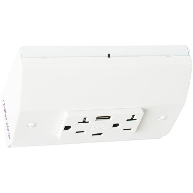 Shop Under Cabinet Angled Power Strips Usb Gfi Outlets