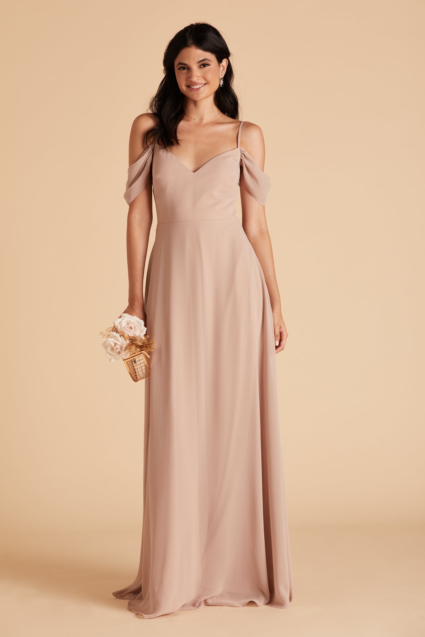 Taupe Devin Convertible Dress by Birdy Grey