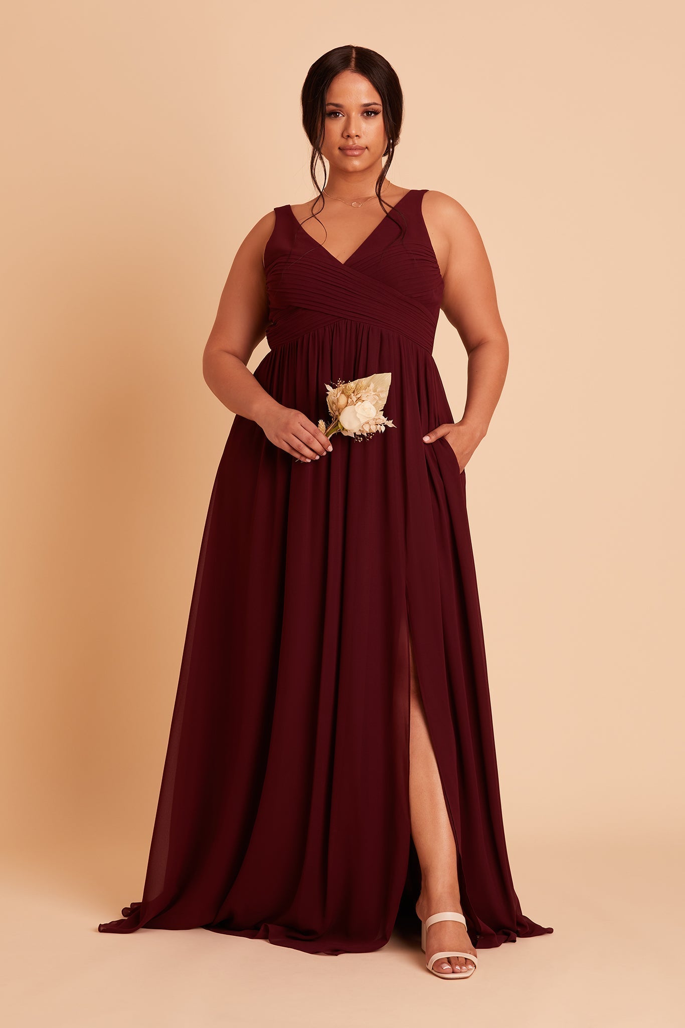 Cabernet Laurie Empire Dress by Birdy Grey