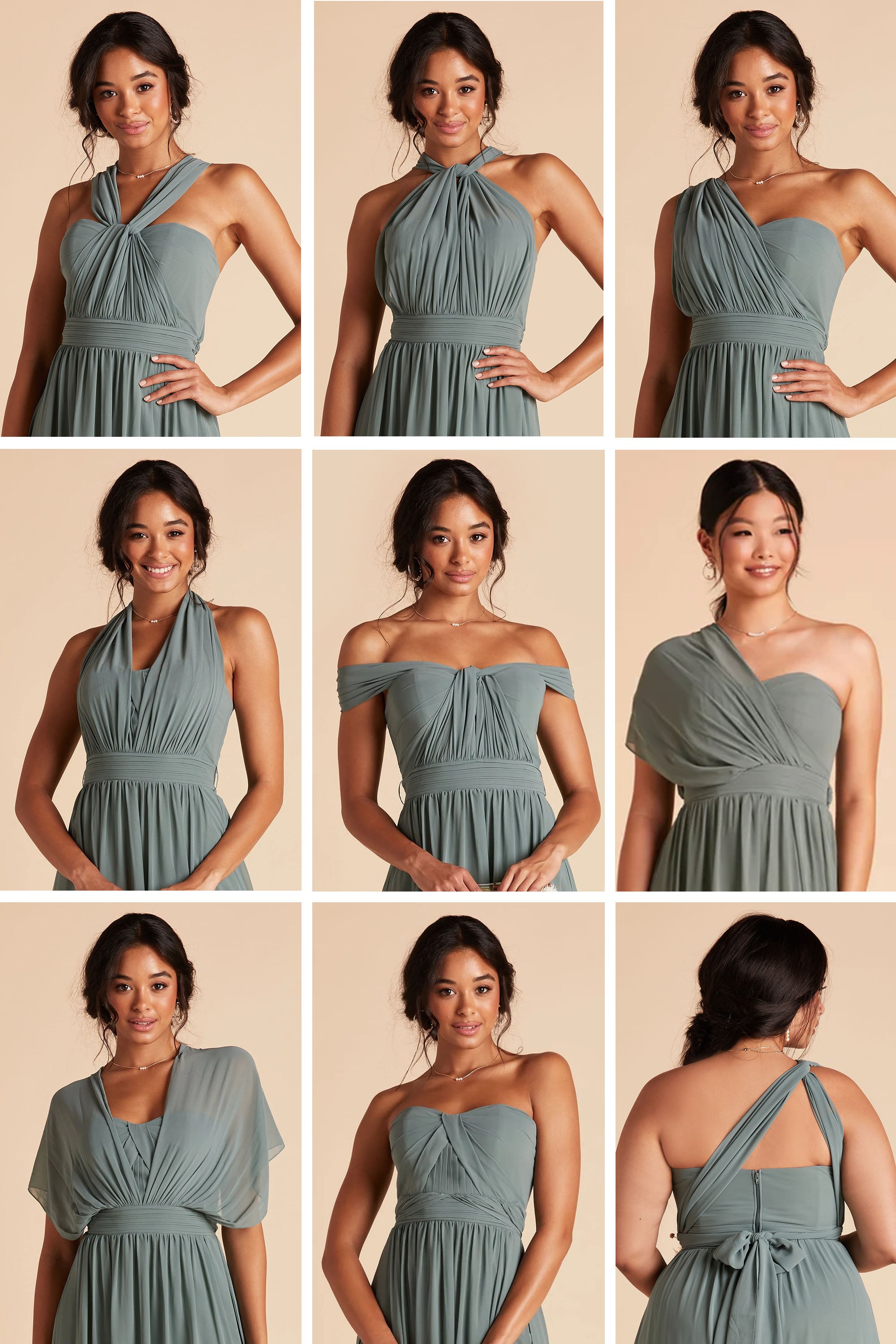 Wild Rose Garden Grace Convertible Dress by Birdy Grey