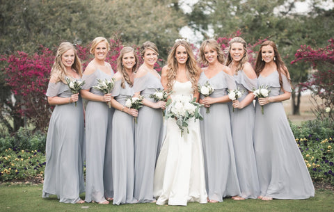 greige bridesmaid dresses