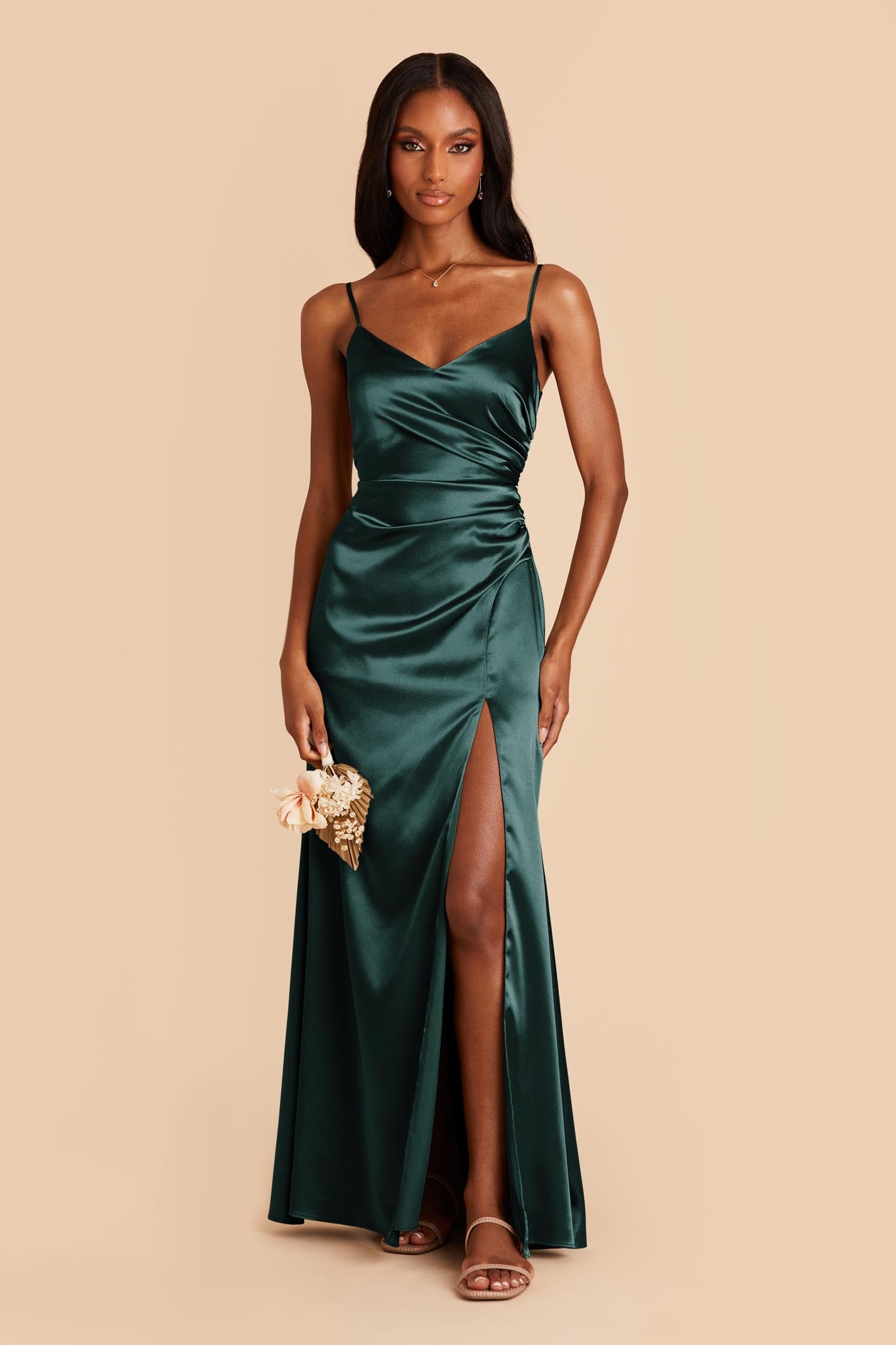 2023 Hunter Green Satin Party Dress For Wedding, Side Split Bridesmaid  Dresses, Off The Shoulder Robe, Elegant Gowns For Weddings And Evening  Parties From Bestoffers, $42.7 | DHgate.Com