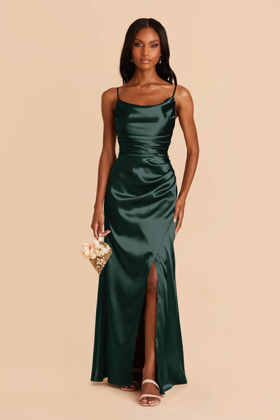 A Glittering Emerald Occasion Gown from Adrianna Papell: a review of the  plus size Beaded V-Neck Gown in Dusky Emerald green from AP bridesmaids.